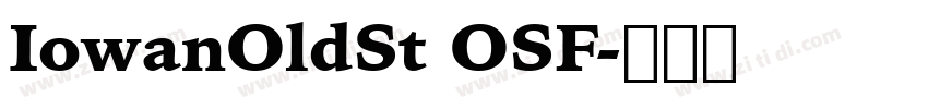 IowanOldSt OSF字体转换